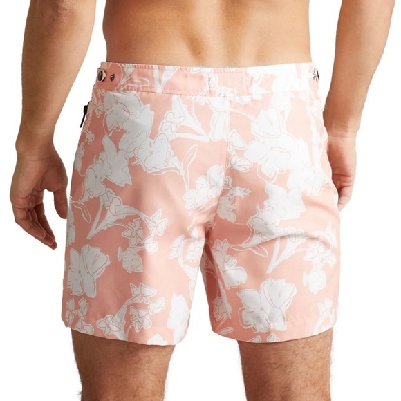 Ted Baker Haynee Floral Swim Trunks with adjustable waistband - Picture 4 of 14